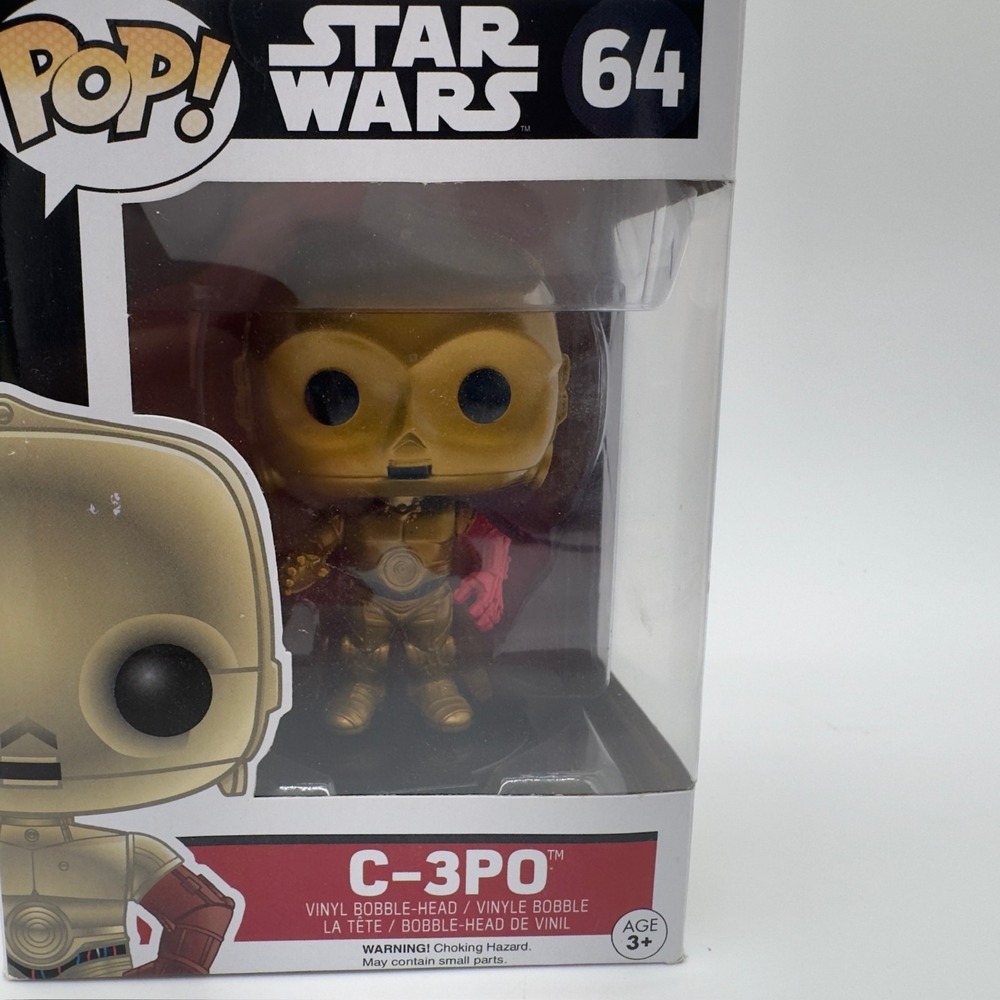 Funko Pop Star Wars C-3PO #64 The Force Awakens Sealed w/ Protector - Picture 9 of 11
